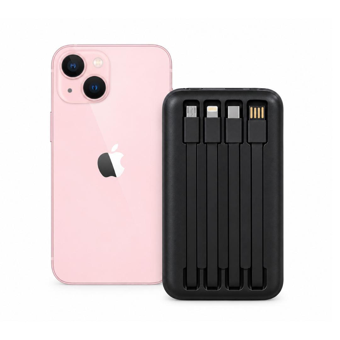 iPhone 13 + Power Bank o Cable de Carga