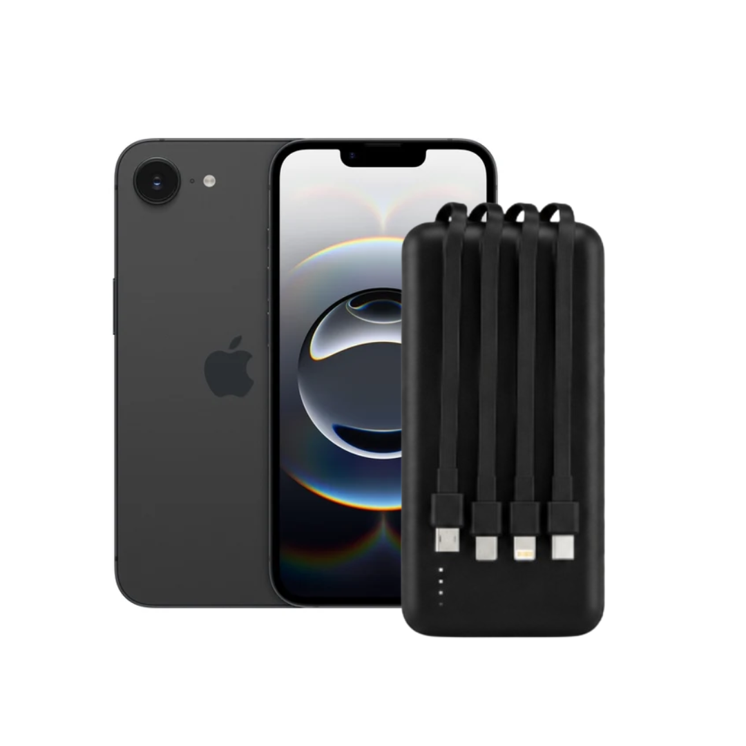 iPhone 16e + Power Bank