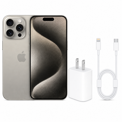 iPhone 15 Pro Max + Cargador completo